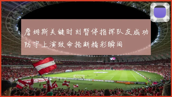 詹姆斯关键时刻暂停指挥队友成功防守上演致命抢断精彩瞬间